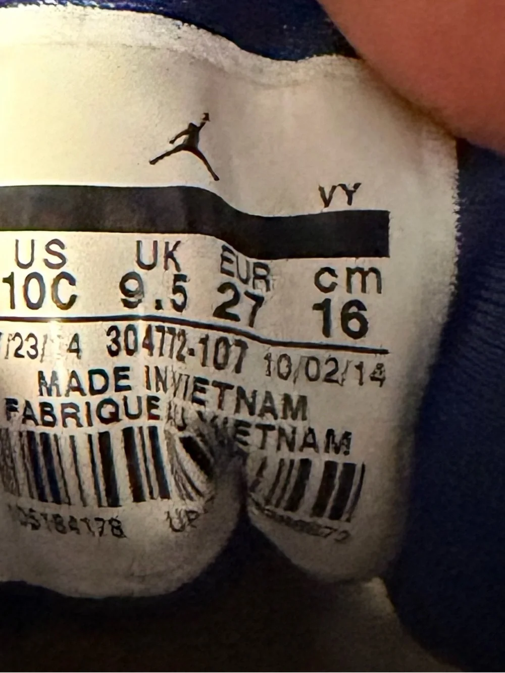 Kids Jordan 7’s French Blue sz 10c